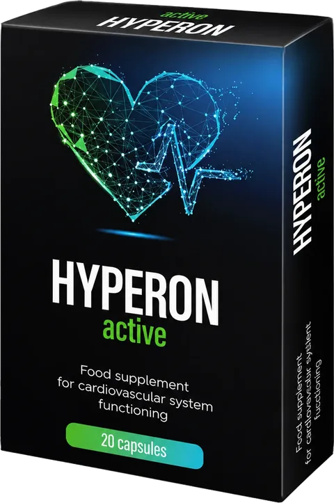 Hyperon Active Capsules – 20 kapszulát tartalmazó étrend-kiegészítő doboza